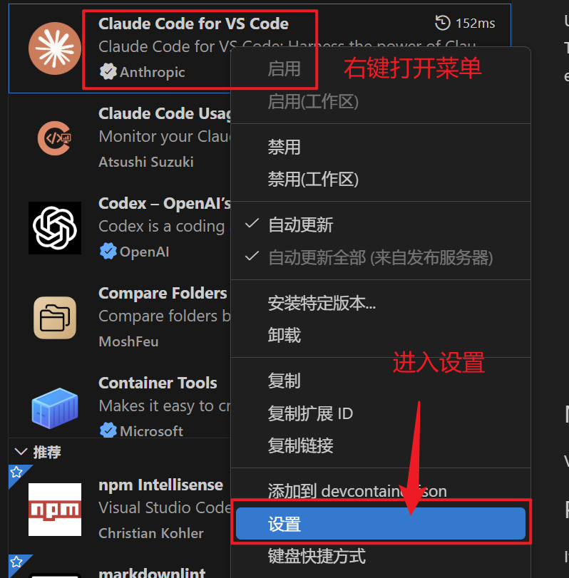 Claude Code 设置页面